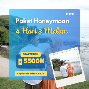 Paket Honeymoon Lombok 4 Hari 3 Malam (4H3M)