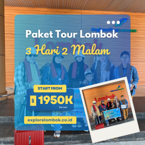 Paket Tour Lombok 3 Hari 2 Malam (3H2M)