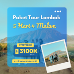 Paket Tour Lombok 5 Hari 4 Malam (5H4M)